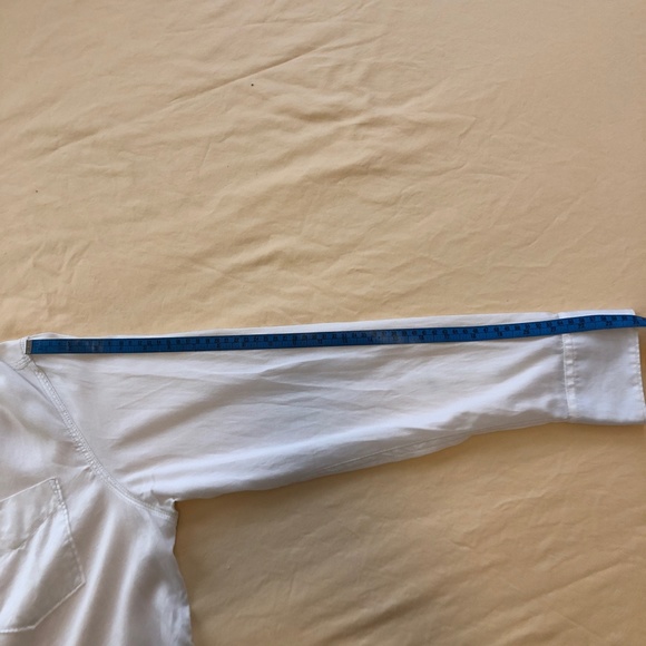 Men's Tommy Bahama White Lyocell/Cotton Shirt - Picture 15 of 16